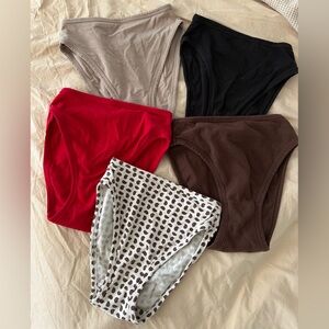 ARQ Women's high waisted Underwear Set of 5 c